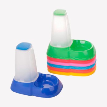 Comedero con tolva dosificadora para alimentos